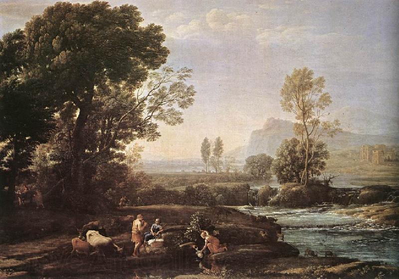 Claude Lorrain Landscape with Rest in Flight to Egypt fg Norge oil painting art